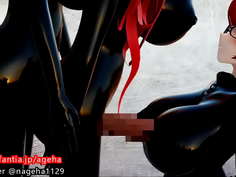 ふたなり百合　縦パイズリ①