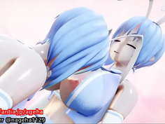 爆乳に顔を埋める