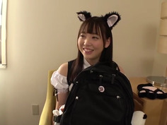 マジ軟派、初撮。 1536 吉祥寺で出会ったほんわか猫耳メイドさん！実は仲良しのお客さんとHまでしてる隠れビッチ！？大人しそうなのは仮の姿！乳を揺らしてヨガりまくる！