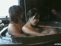 Japanese housewife, Saki Ogasawara swallows, uncensored