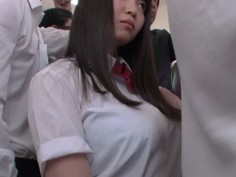 SSNI-257 Hカップ制服少女 強・制・連・結 爆乳揉みまくり満員痴漢車両 夢乃あいか